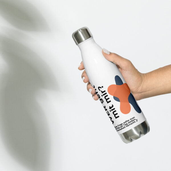 "Wer geht mit mir?" Edelstahl Thermo-Flasche (26,95€ inkl. MwSt) – Bild 2